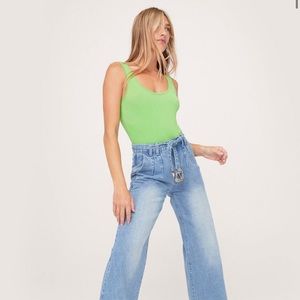 NastyGal Square Neck Bodysuit